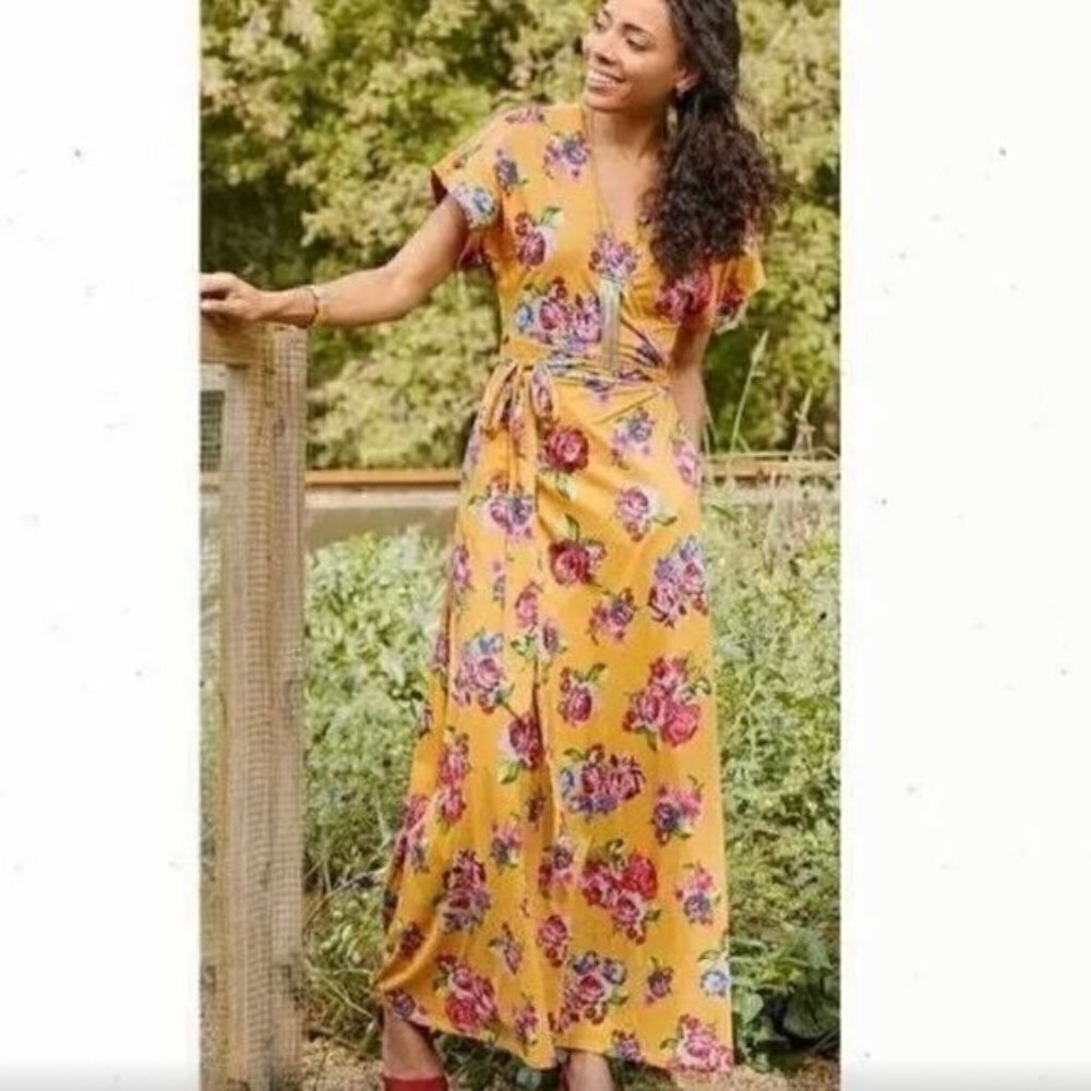 Matilda Jane Alana Maxi Floral Tie Wrap Dress